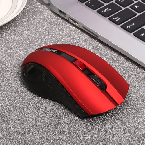 HXSJ Ergonomic Optical Office 2.4G Wireless Gaming Mouse Mice Adjustable 2400 DPI with 6 Buttons for Mac Laptop PC Notebook Computer