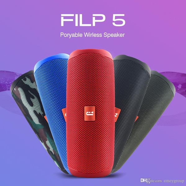 good factory price bluetooth speaker filp 5 filp5 waterproof portable outdoor wireless mini column box support tf card stereo