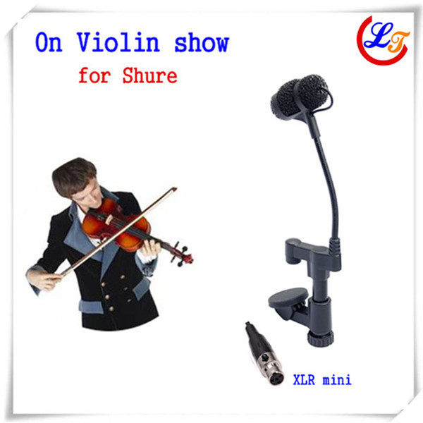 ree shipping instrument violin microphone mandolin viola mic for shure wireless system with 30 to 45mm thickness xlr mini