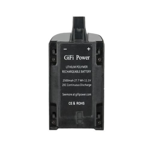 GiFi Power 2500mAh 27.7Wh 20C 11.1V LiPo Battery for Parrot Bebop 3.0 RC Quadcopter Drone
