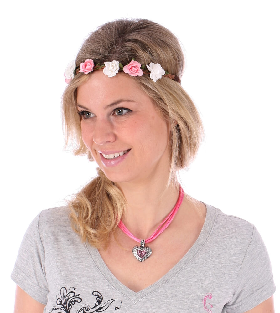 Hair stick flower HB-241 rosewhite