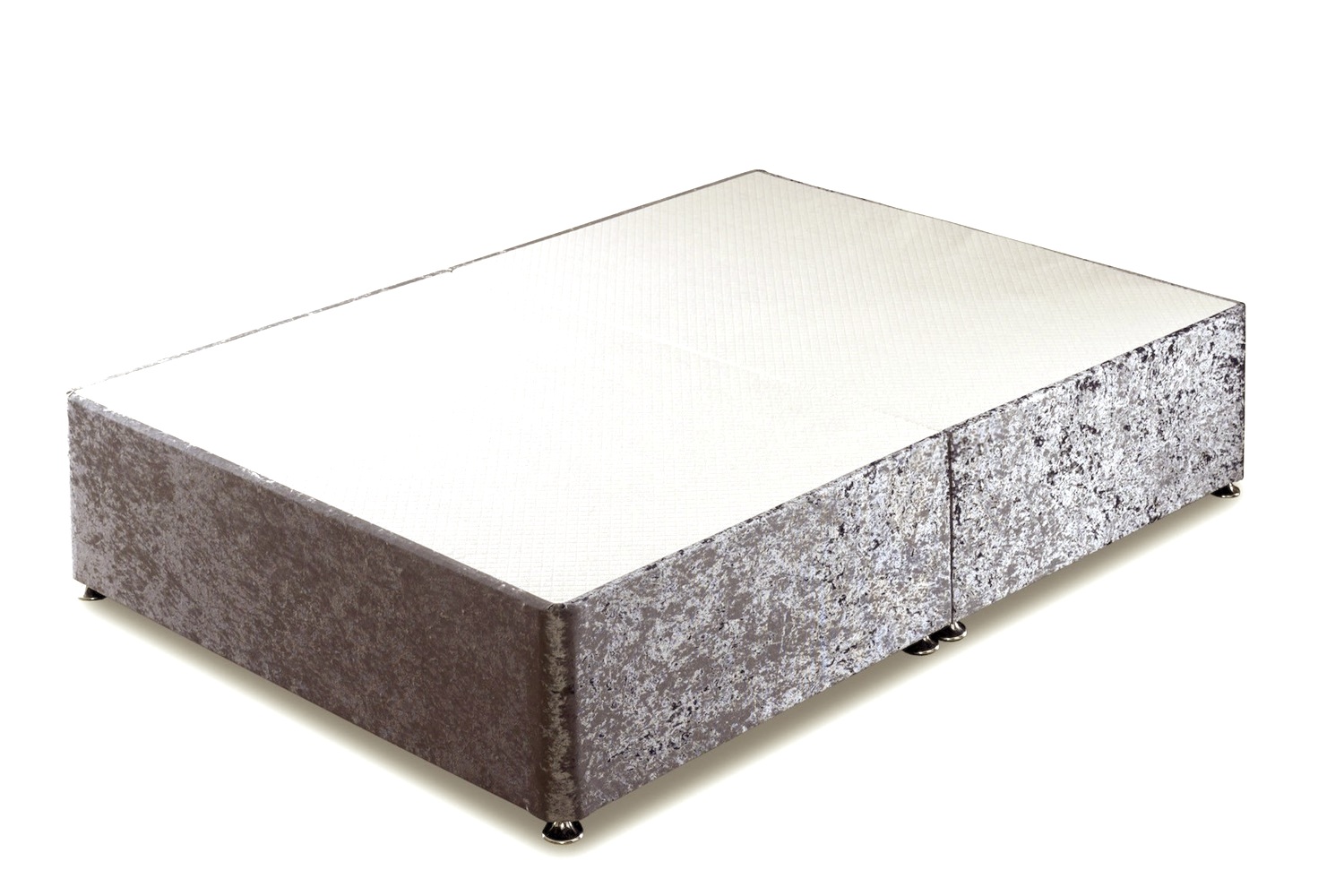 Crushed Velvet Fabric Universal Divan Base