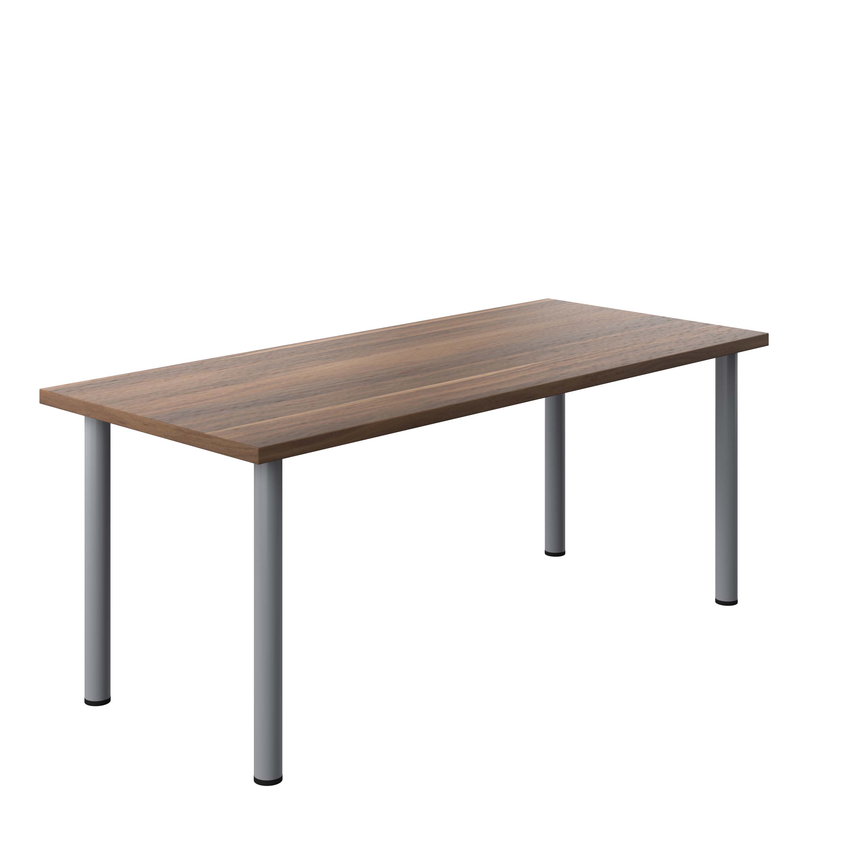 One Fraction Plus Rectangular Meeting Table - Dark Walnut