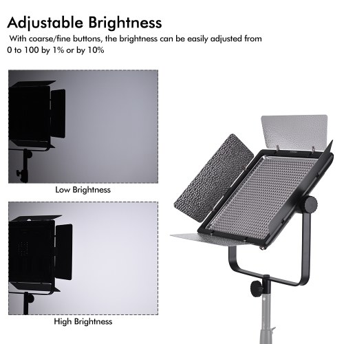 YONGNUO YN10800 5500K Mono-color Dimmable LED Video Light CRI95+ Support APP Control with Wireless Remote Controller Color Temperature Filters for Micro Film MV Recording Portrait Wedding Interview Product Photography