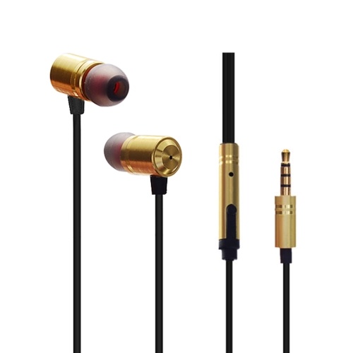 3.5mm Wired Headphones In-Ear Headset Stereo Music Earphone Smart Phone Earpiece Earbuds In-line Control w/ Microphone