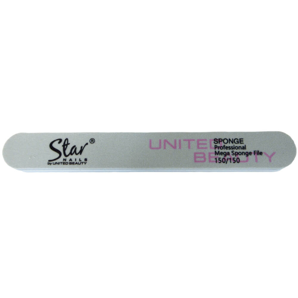 Star Nails Mega Jumbo Sponge File 150/150 Grit Pack of 10
