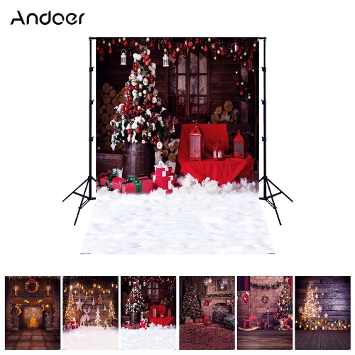 Andoer 1.5*2 meters / 5*7 feet Christmas Holiday Theme Background Photography Backdrop