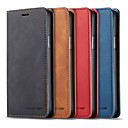 étui en cuir forwenw pour apple iphone 11 / iphone 11 pro / iphone 11 pro max étui en cuir porte-cartes / étuis complets antichoc en cuir pu de couleur unie pour iphone