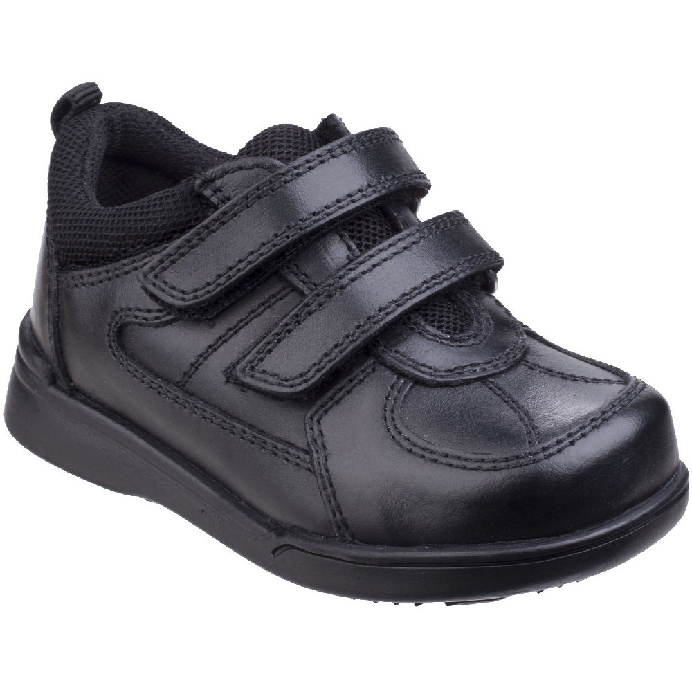 Hush Puppies Boys Liam Durable Back To School Leather Smart Shoes UK Size 4 (EU 20, US 5)