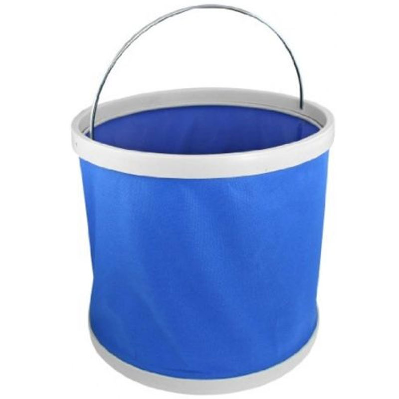 PVC Auto Car Foldable Bucket Container - Blue