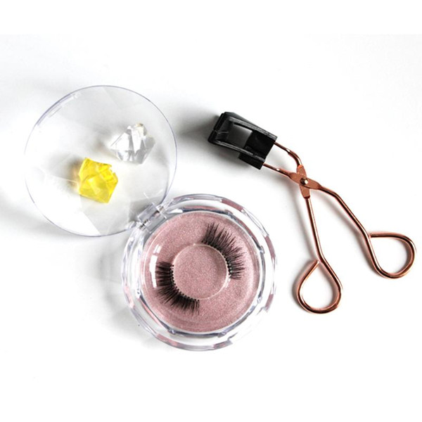 reusable magnetic eyelashes&clip set natural wispies eyelashes handmade glue-eyelashes easily apply lashes makeup