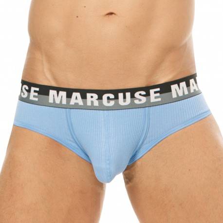 Marcuse Empire Cotton Empty Bottom Briefs - Sky Blue L