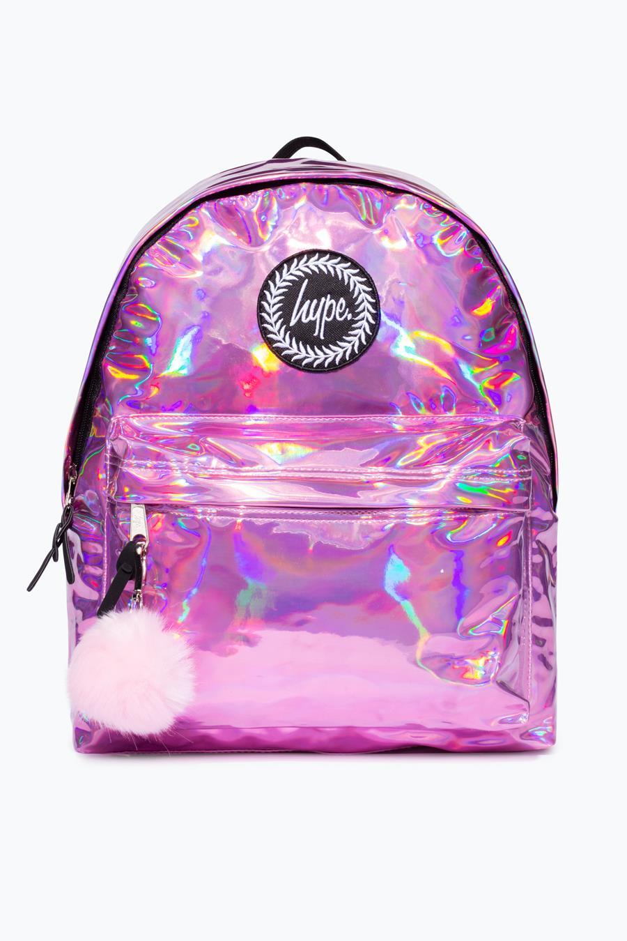 Hype Pink Holo Backpack School Bag