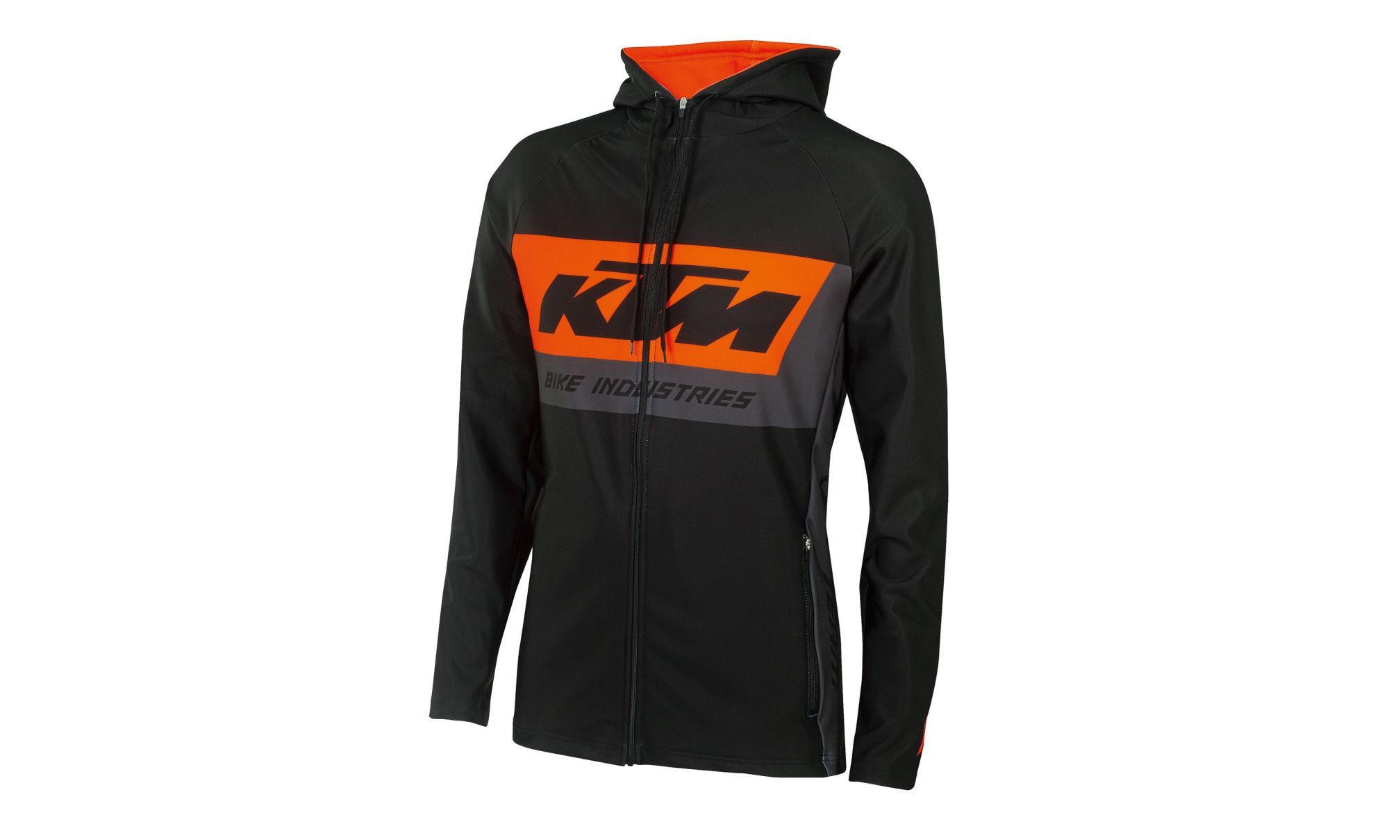 KTM Kapuzen Pullover Factory Team Crossover Hoodie, black/orange/grey, black/orange/grey, 2 XL