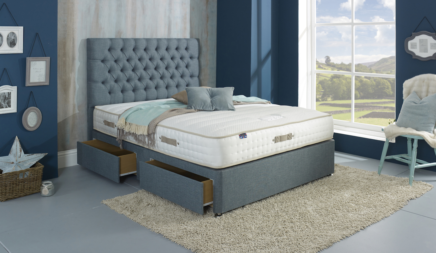 Joseph Crown Diadem Sprung Memory Foam Divan Bed