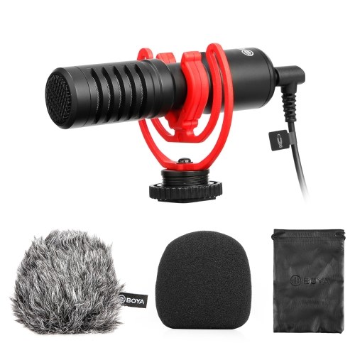 BOYA BY-MM1 + Microphone d'enregistrement audio vidéo professionnel