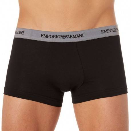 Emporio Armani 3-Pack Cotton Stretch Boxers - Black L