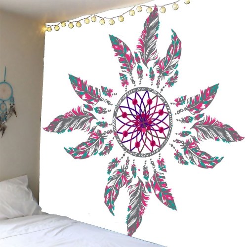 Geometric Abstract Decorative Hanging Wall and Blanket Background Fabric Colorful Multistyle Multipurpose Beach and Yoga Towel