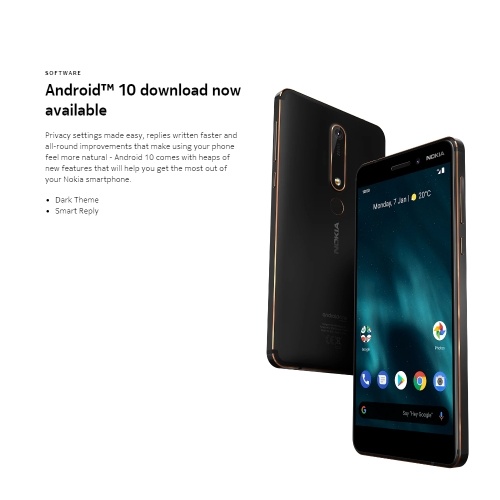 Version globale du téléphone mobile Nokia 6.1 4G