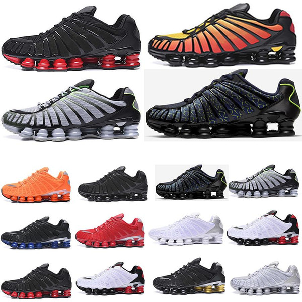 2020 fluorescent green metal silver men's running shoes triple black and white pure platinum clay orange red sports running shoes