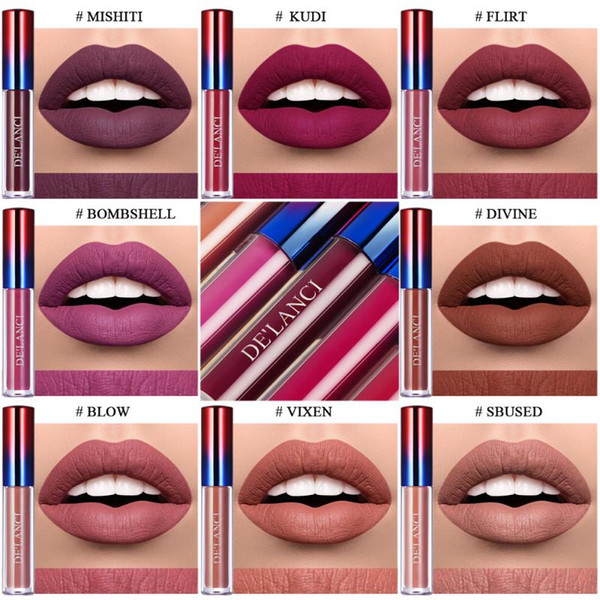 luxury lip makeup matte lipstick set waterproof nutritious velvet lip stick full red tint nude moisturize make up cosmetic kit