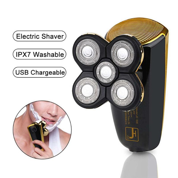 electric shaver razor men washable usb rechargeable wireless intelligent speedy shaving trimmer beard machine with 5 head
