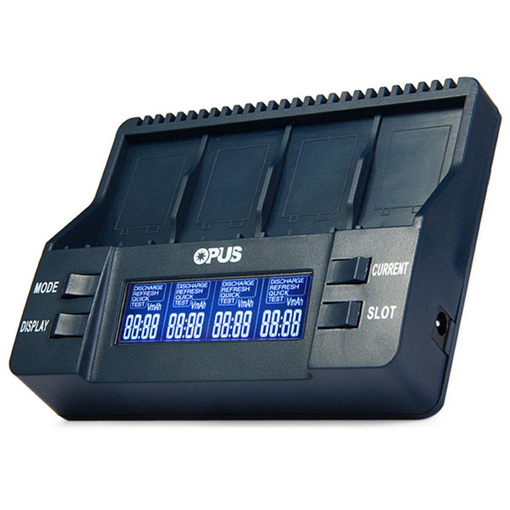 Opus BT-C900 Smart Battery Charger Digital 4 Slots LCD Display 9V 9V Li-Ion Charger Adapter EU/US Plug For 26650 18650 1