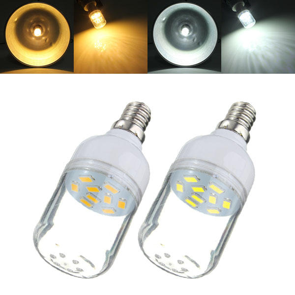 E12 3W White/Warm White 9 SMD 5730 LED Light 300LM Spot Corn Bulb 220V
