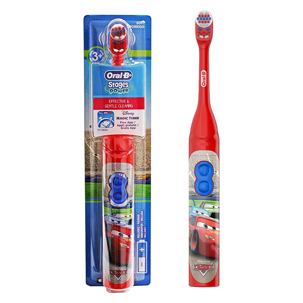 Oral-B Kids Stages Kids Childrens Electric Toothbrush with Timer - DISNEY CARS