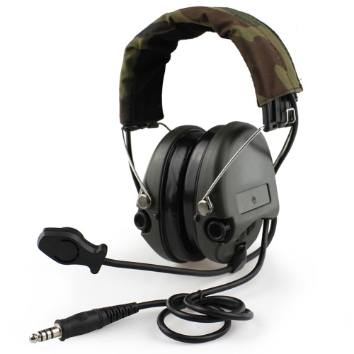 Tactical Headset Noise Reduction Canceling Headphone Over Ear Earphone for Military Airsoft Paintball Hunting
