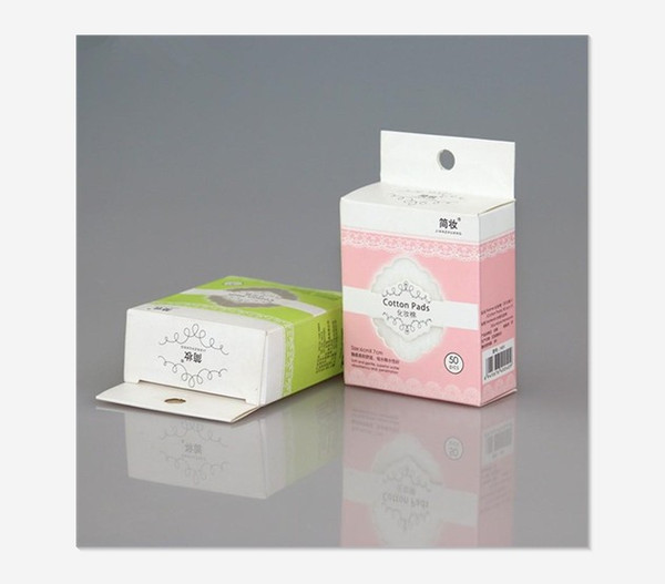 wholesale - wholesale-women pro makeup cosmetic deep facial cleaning soft cotton pads remover tower wipes clean paper make up nail 100pcs/lo