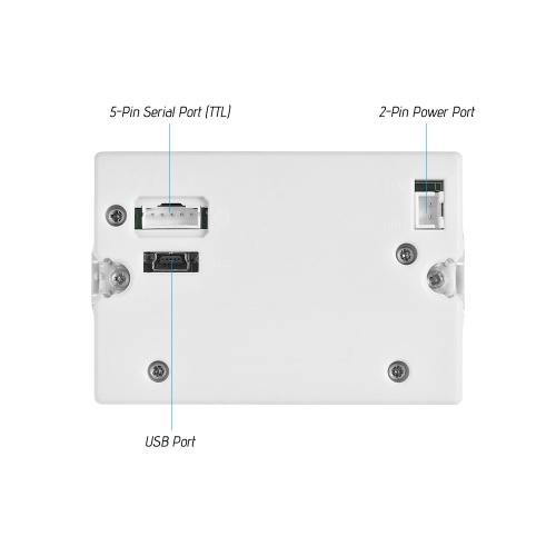 GOOJPRT QR204 58mm Mini Embedded Receipt Thermal Printer RS232 + USB Interface High Speed Printing 50-85mm/s