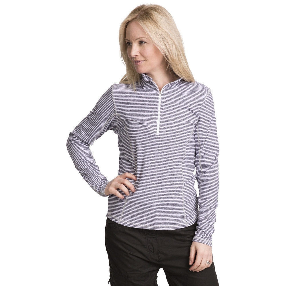 Trespass Womens/Ladies Overjoy Half Zip Long Sleeved Wicking Top XXS - Bust 30' (76cm)