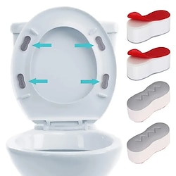 4pcs Universal Toilet Pads Gaskets Kit - Self-Adhesive Bumpers for Bathroom Bidet Mat Replacement Cushioning Lightinthebox