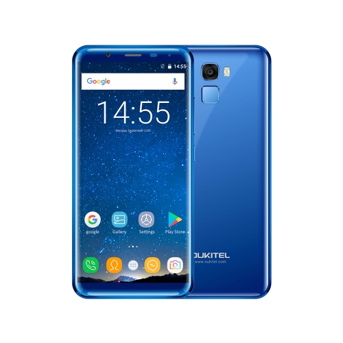 OUKITEL K5000 5.7 pouces 18: 9 sans puce téléphone portable 4G-LTE empreintes digitales Smartphone 4 Go de RAM 64 Go ROM