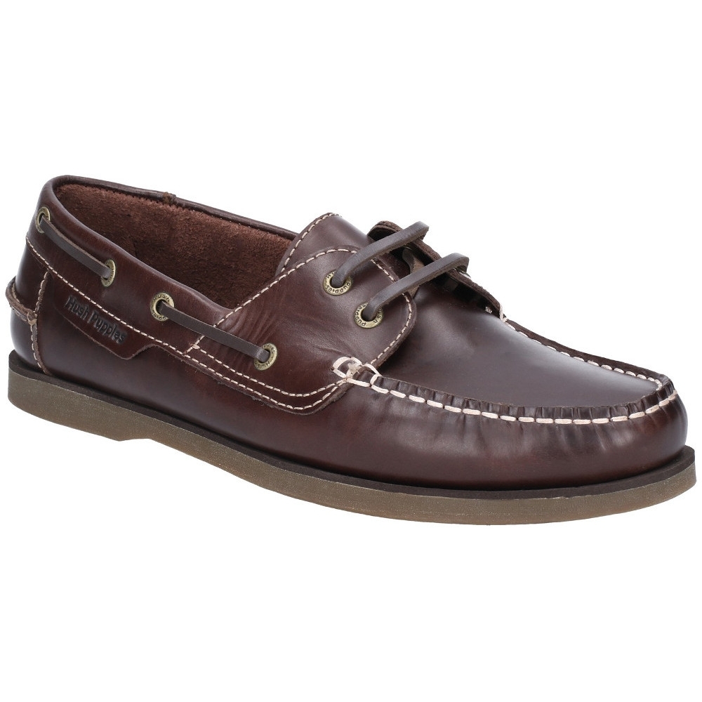 Hush Puppies Mens Henry Classic Lace Up Leather Boat Shoes UK Size 11 (EU 46)