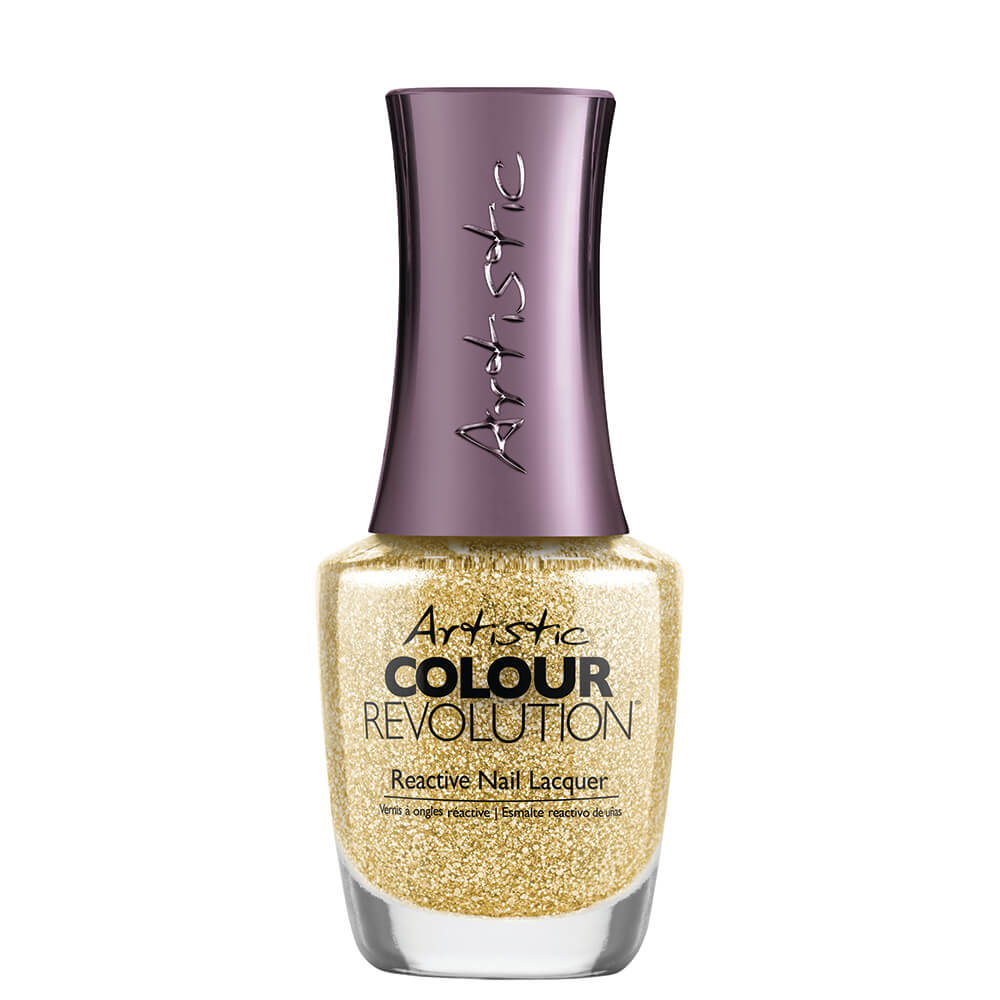 Artistic Disco Nights Festive Lights Collection Colour Revolution Nail Polish - Yank My Gold Chain 15ml