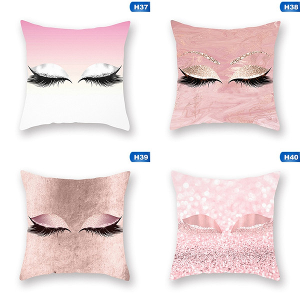45x45cm gold pink eyelash out soft velvet cushion cover case marble pillow case living room sofa home decorative cushion covers