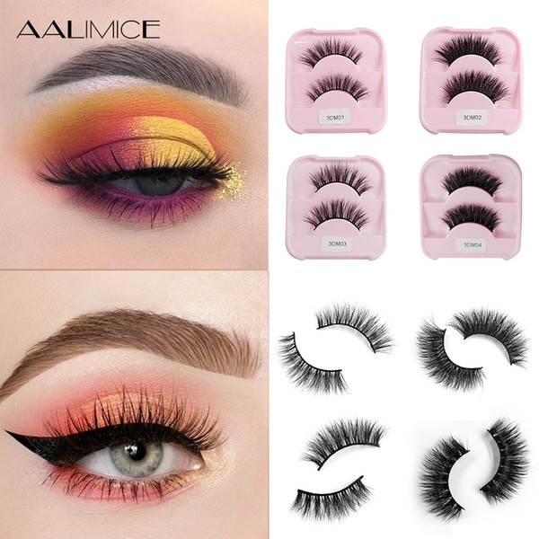 aalimice 1 pairs 25mm 3d mink lashes natural long false eyelashes volume fake lashes makeup extension eyelashes maquiagem