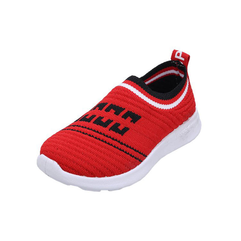 Toddler / Kid Breathable Knitted Striped Sneakers