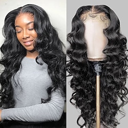 Loose Wave Lace Front Wig 12-28 Inch 4x4 Lace Closure Wig Gluless Transparent Human Hair Lace Frontal Wig Sale Lightinthebox