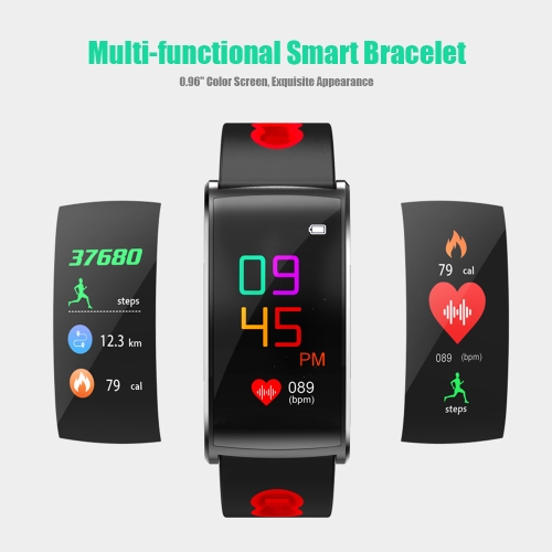 Multi-functional IP67 Waterproof Fitness Activity Tracker Smart Bracelet with Touch Screen 0.96