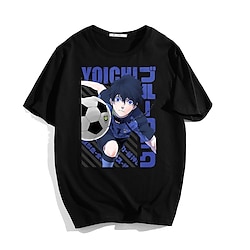 Blue Lock Isagi Yoichi T-shirt Print Street Style T-shirt For Men's Women's Unisex Adults' Hot Stamping 100% Cotton Casual Daily Lightinthebox