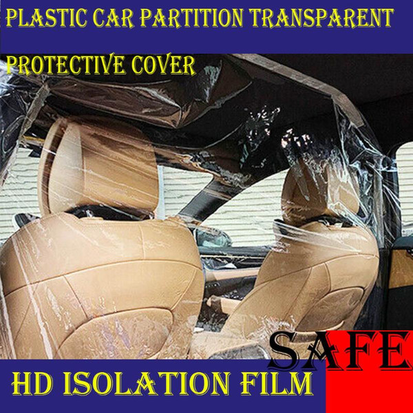 Car Taxi Isolation Film Full Surround Protective Cover,separate Front And Rear Rows ,isolate Bacteria Protect Driver And Guest
