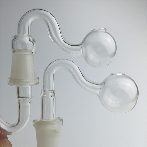 14mm 18mm male female glass oil burner with thick pyrex oil burner water pipes for smoking glass banger pipe nail
