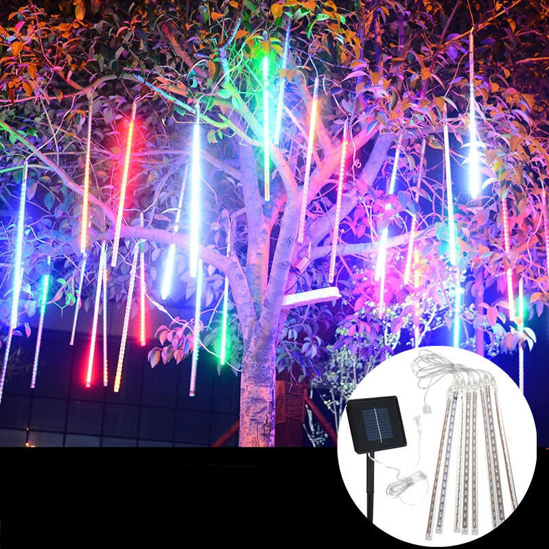 Wasserdichte solarbetriebene 50cm 8 Röhren LED Meteorschauer Rain Garden Tree HoliDay Light