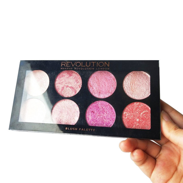 8-color highlight blush eyeshadow powder disk waterproof and durable brightening brightening complexion stereo luminous blush