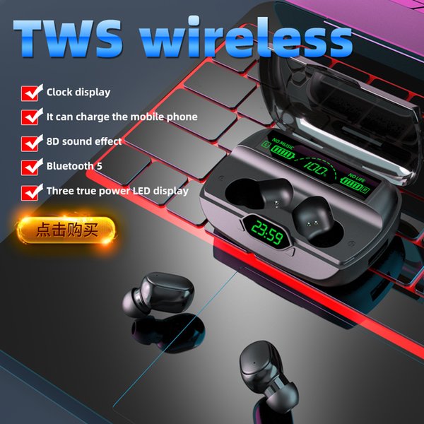 G6 headphones TWS 5.1 Waterproof Wireless with Mic Power Display Headphone Headset Bluetooth Earphone Earbuds