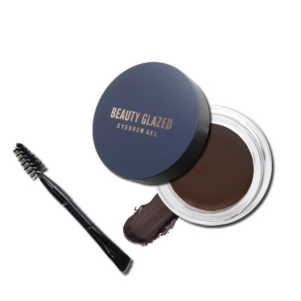 beauty glazed pomade with brush 5 colors waterproof matte eyebrow enhancers with retail package makeup eyebrow pomade