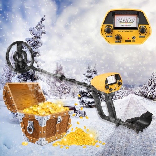 Détecteur de métaux souterrain Détecteur de métaux de haute précision Bijoux Treasure Hunter Gold Digger Outils de détection de métaux avec tout le mode métal et disque Écouteurs étanches à bobine de 8 pouces pour adultes et enfants